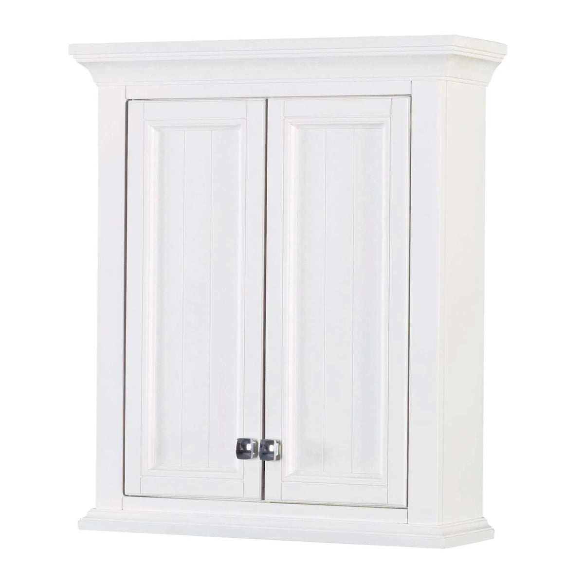 28" White Wood Wall Mounted Bathroom Cabinet H9851
