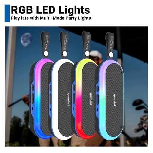 Magnetic Bluetooth Speaker, Rechargeable Mini Wireless Speaker with 12H Battery, LED Lights, IPX6 Waterproof Q860