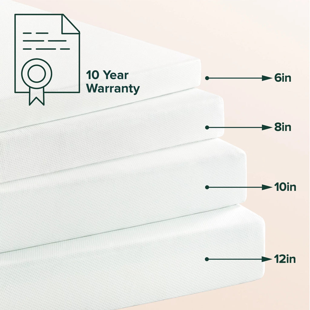 6 Green Tea Memory Foam Mattress Full F356