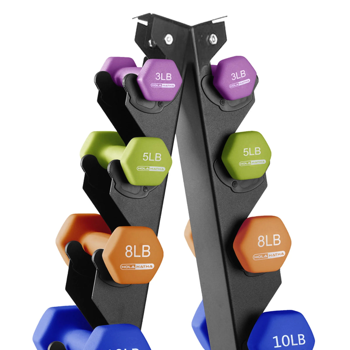 Neoprene Dumbbell Weight Set with Rack P8961
