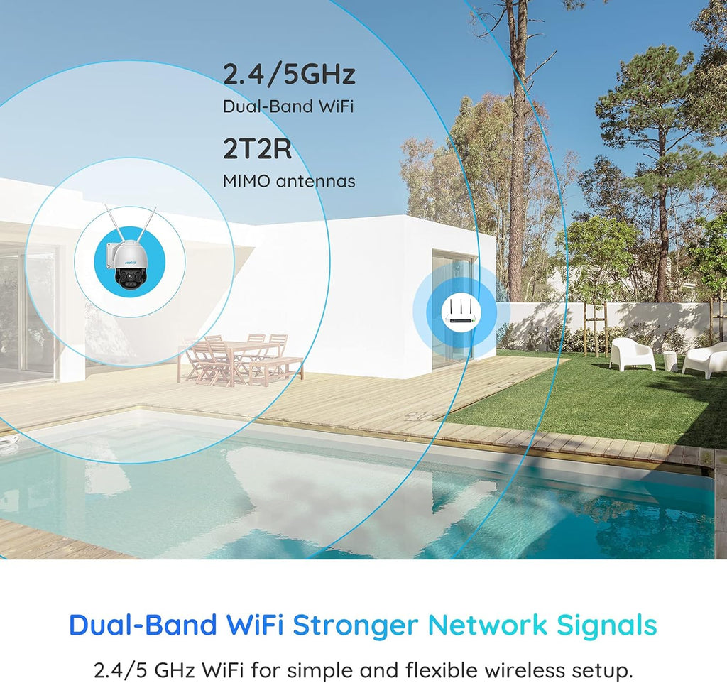 5MP Semi-Wireless Outdoor PTZ Security Camera System B704474