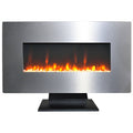 36 in. Metallic Electric Fireplace Q71949