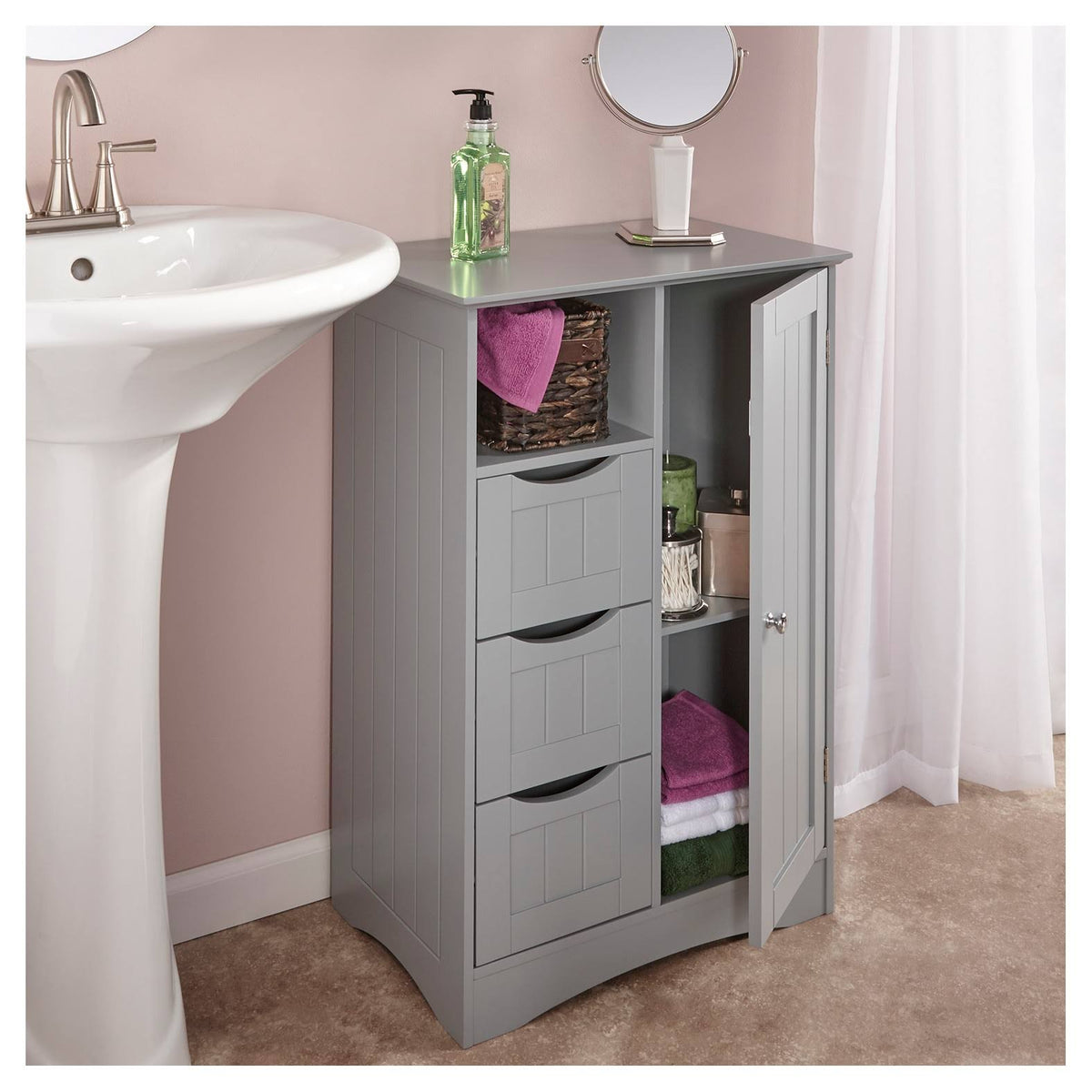 1 Door 3 Drawer Floor Cabinet N9848