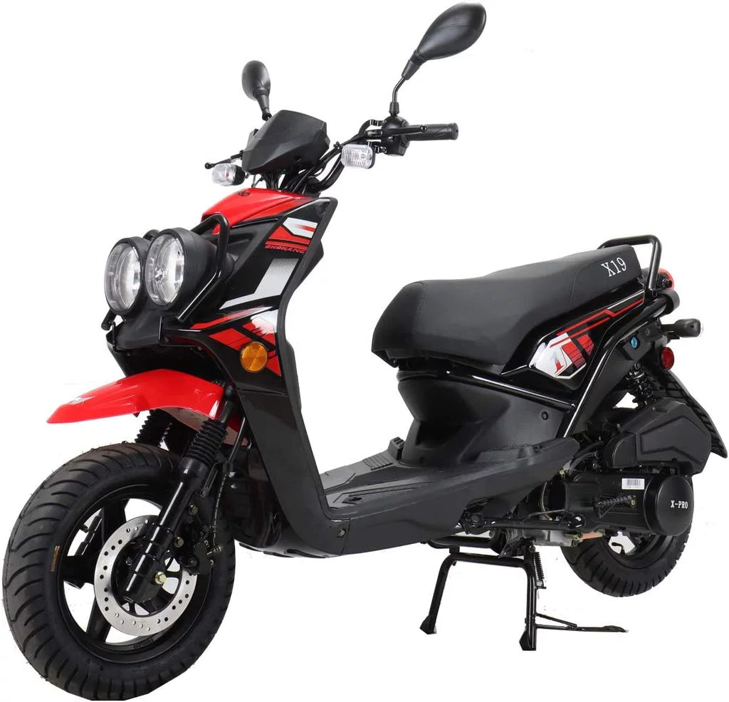 150cc Gas Moped Scooter with 12" Aluminum Wheels E4466