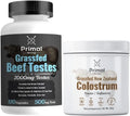 Grassfed Beef Testes 120 Capsules + Grassfed Beef Colostrum 90 Grams Unflavored Powder I577