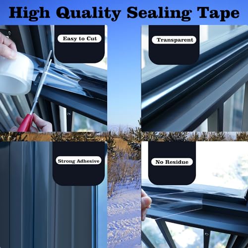 Transparent Window Weather Sealing Tape 2 Inch x 33 FT J888563