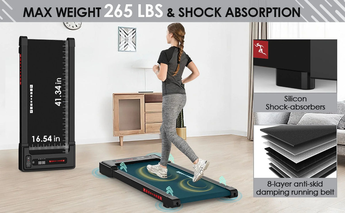 Electric Treadmill 2.5HP Portable Walking Machine with Bluetooth H590