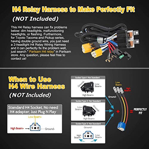 2PCS Rectangle 5x7 7x6 LED Headlights Hi/Low Sealed Beam H9608