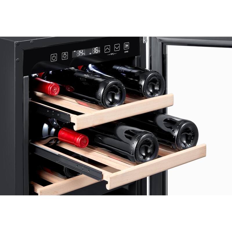 27-Bottle Dual Zone Stainless Steel Wine Cooler W106