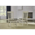 Slatback Side Chair with Wood Seating I588356