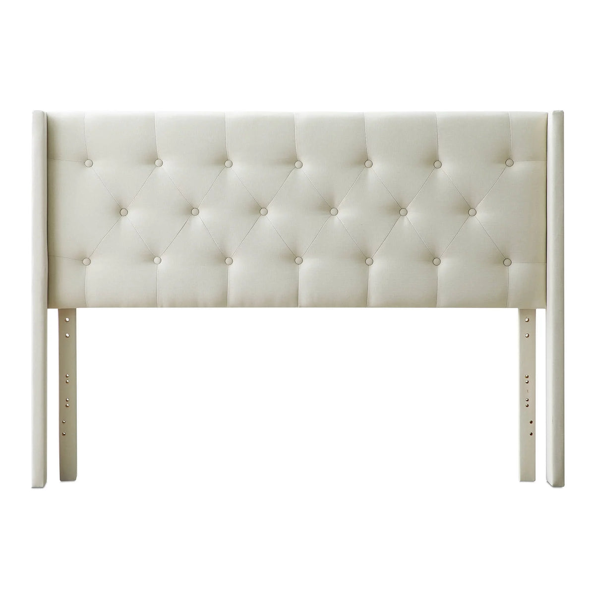 King Cal King Cream Upholstered Headboard T25847