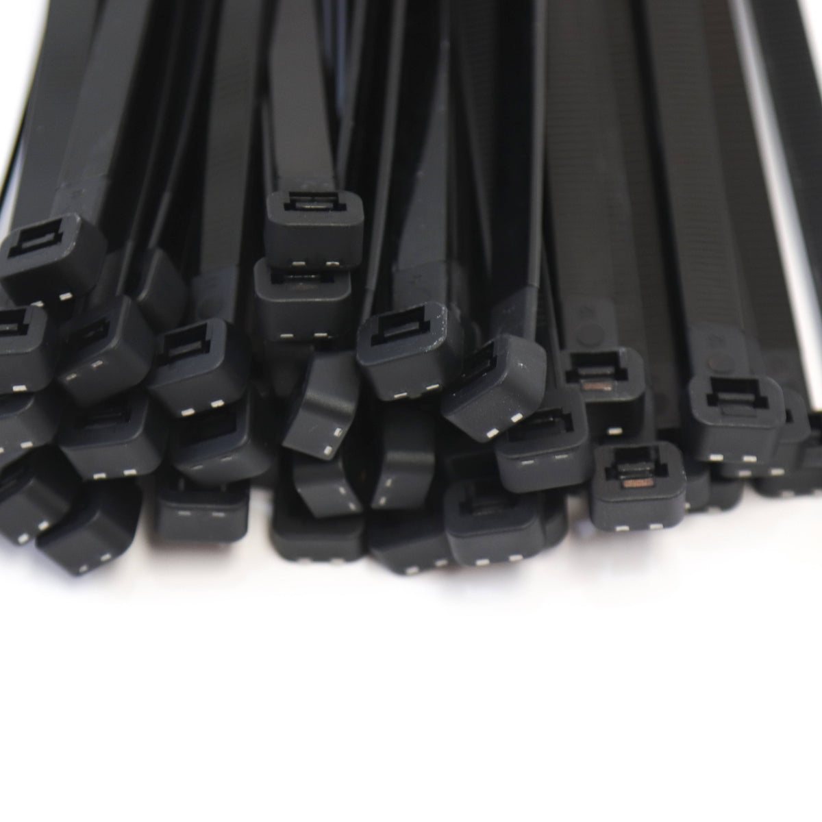 500-Pack Heavy Duty 18 Inches Black Nylon Cable Tie Down Straps G721