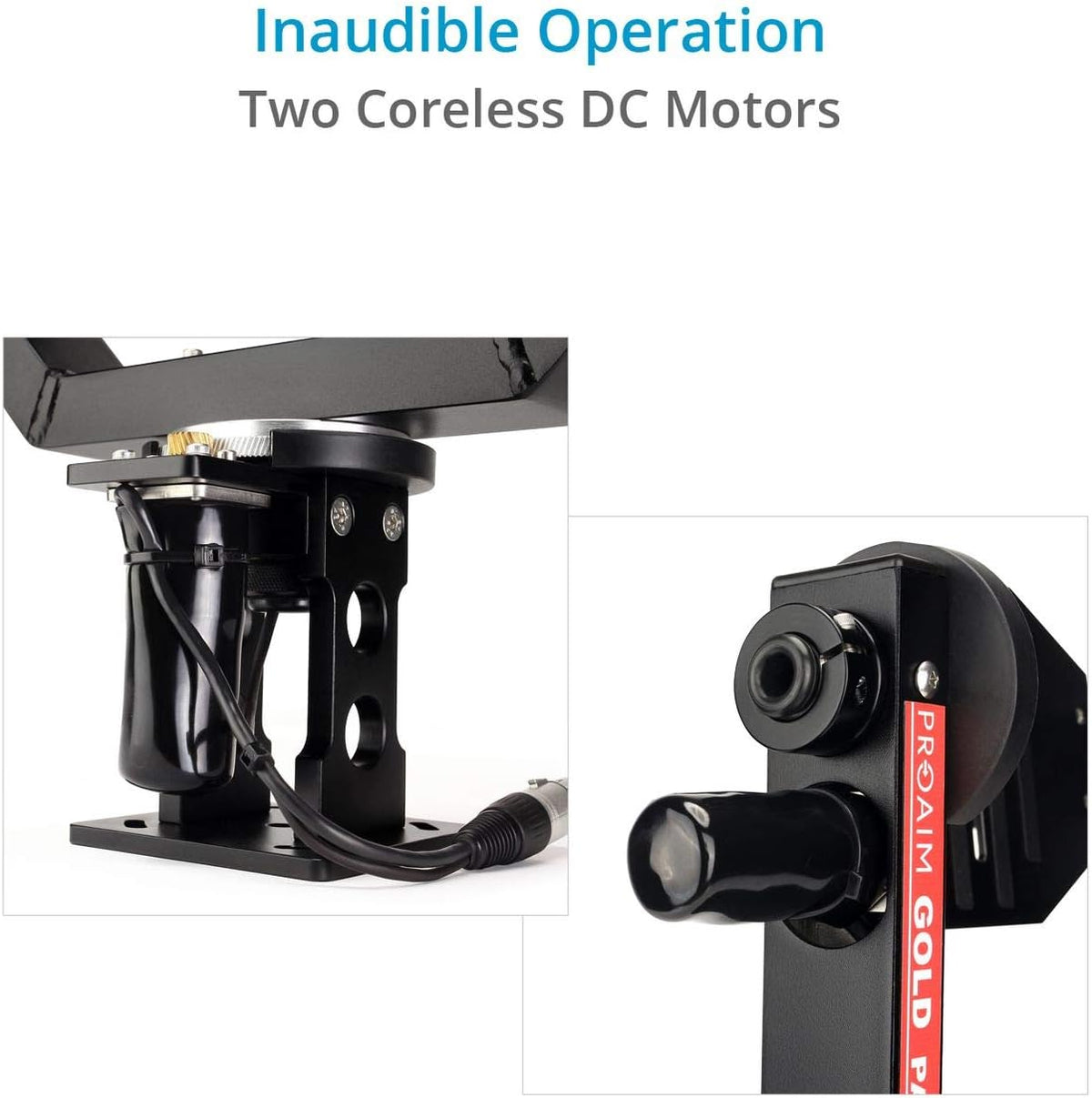 Gold Camera Pan Tilt Head with 12V Joystick Control T56106