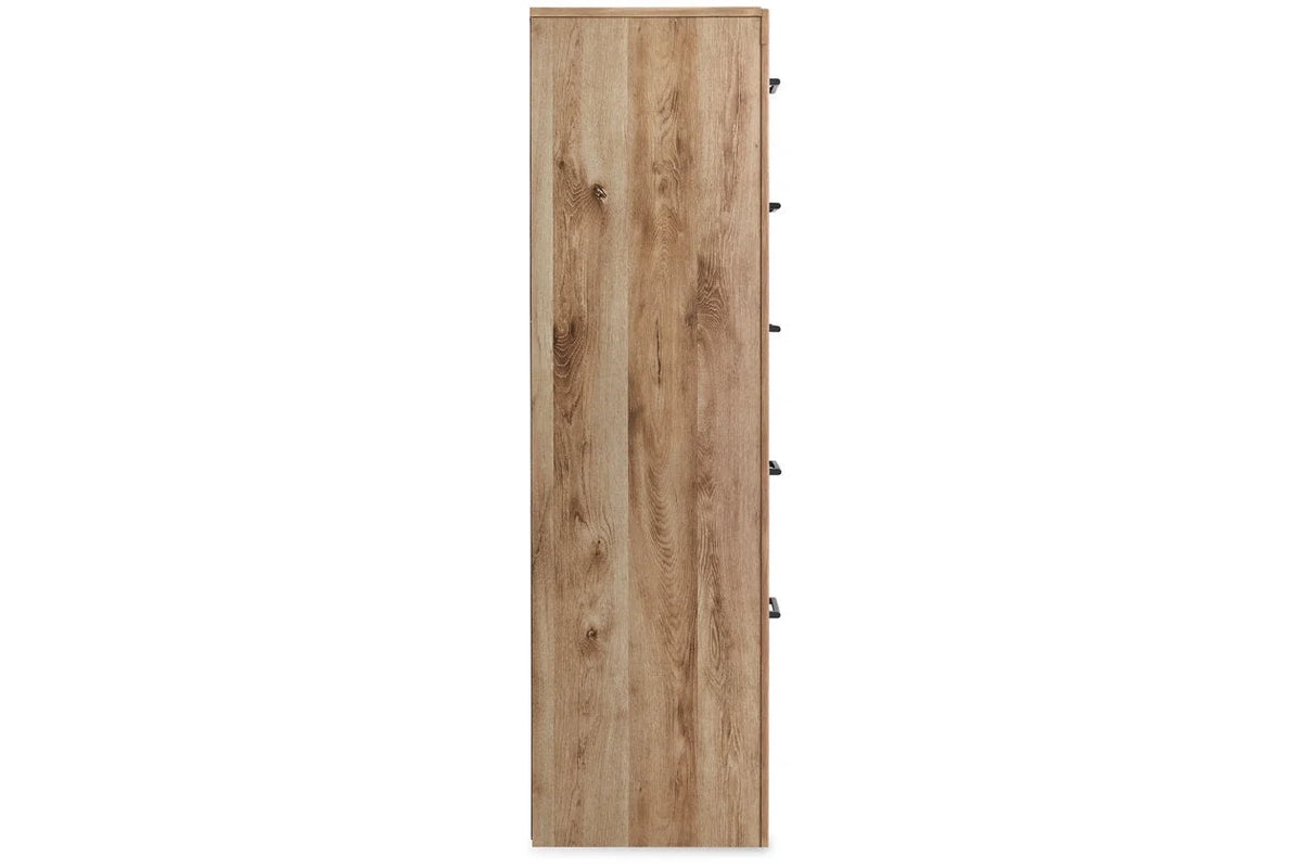 5 Drawer Wood Chest T256
