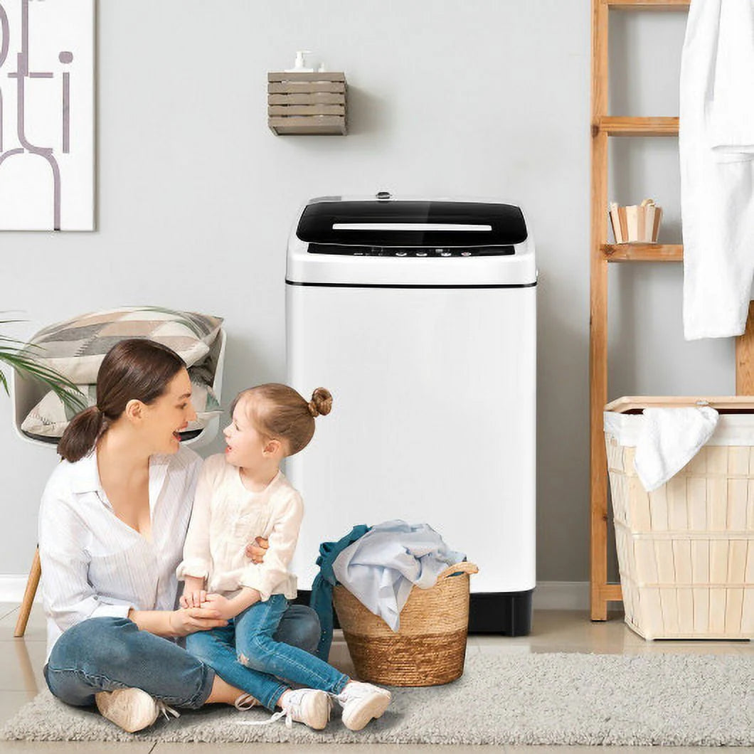 1.5 Cubic Feet 11 LBS Full-Automatic Washer and Dryer White Z10942
