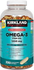 Omega-3 Fish Oil 1000mg 300 Softgels N80058