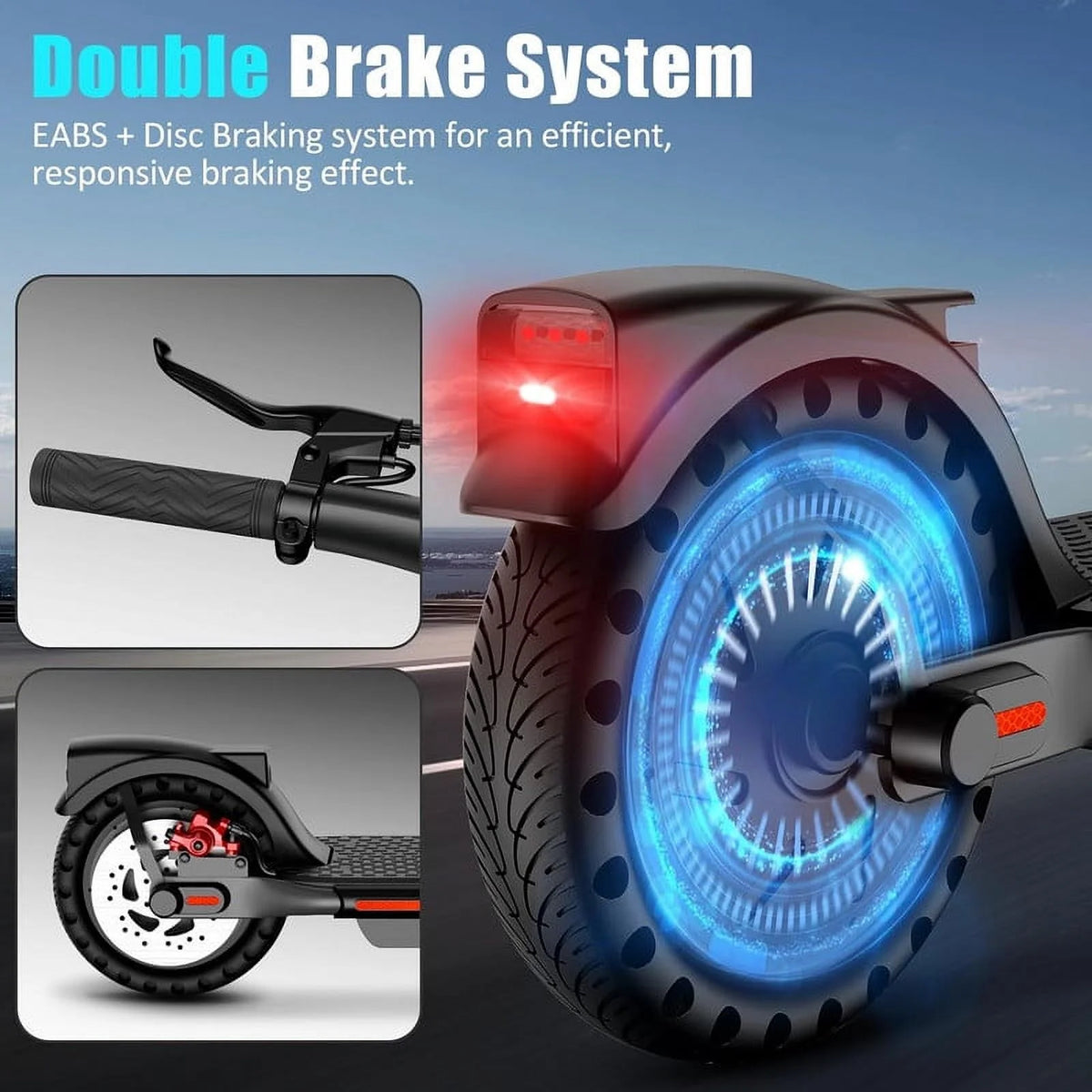 Electric Kick Scooter 300W Motor 8.5 Tires Portable Folding H6930