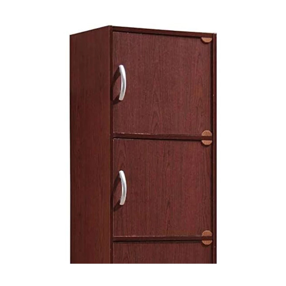 Modern 5-Shelf 5-Door Bookcase T8056