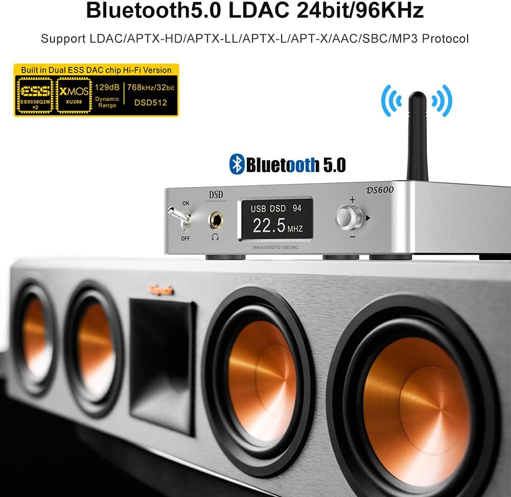 HiFi DAC & Headphone Amplifier with Remote Control T515