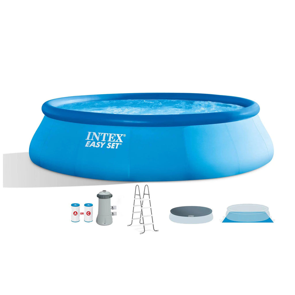 15ft x 42in Inflatable Above Ground Swimming Pool with Pump G884