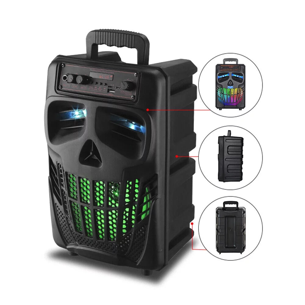 Portable Bluetooth Black Speaker with Double Subwoofer G5156