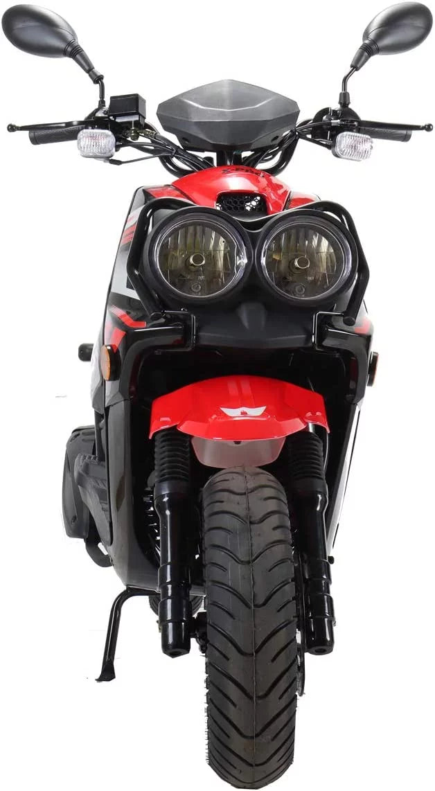 150cc Gas Moped Scooter with 12" Aluminum Wheels E4466