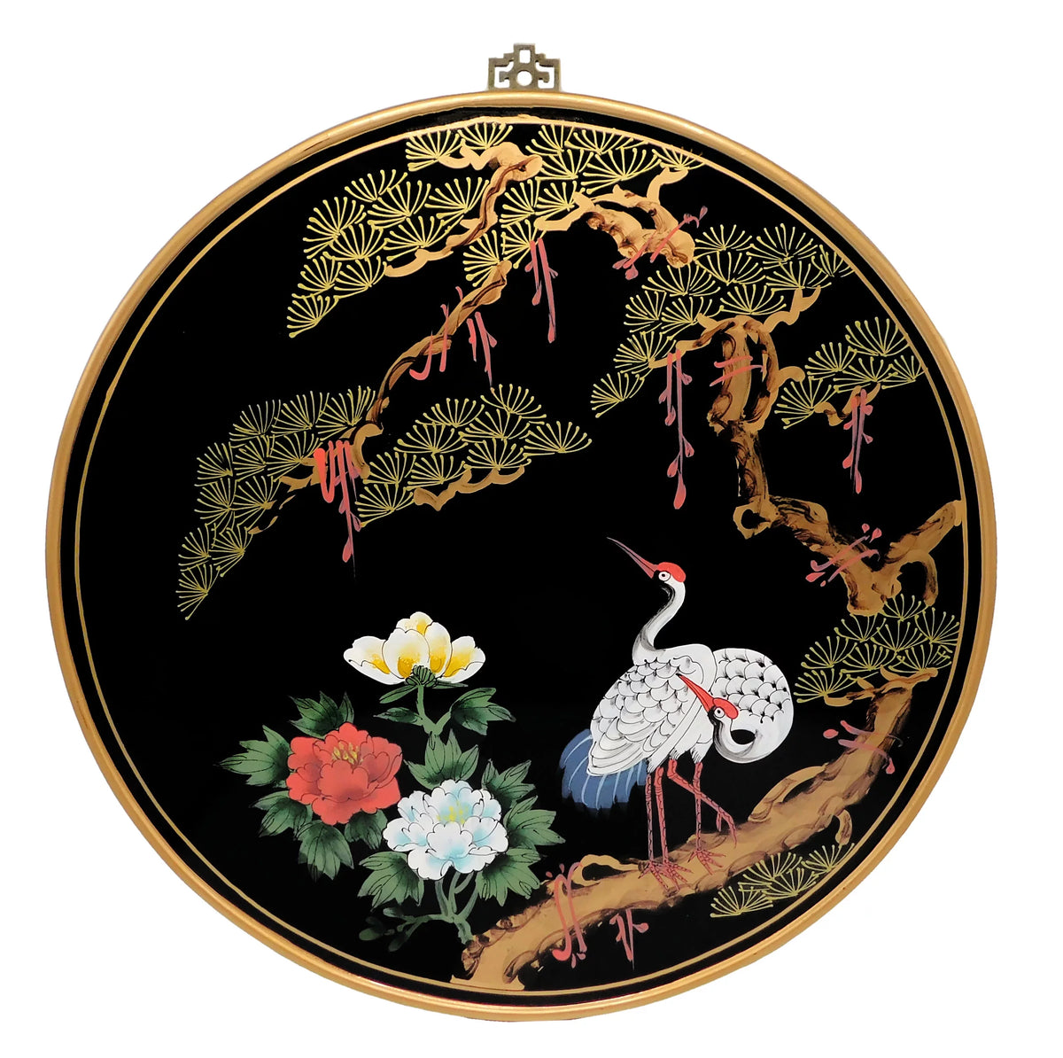Hand Painted Round Wall Panel T687013