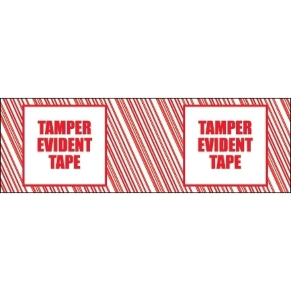Security Tape Tamper Evident 2.5 Mil Red/White G139