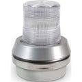 Horn Strobe, White, Cast Aluminum, 120Vac P9402