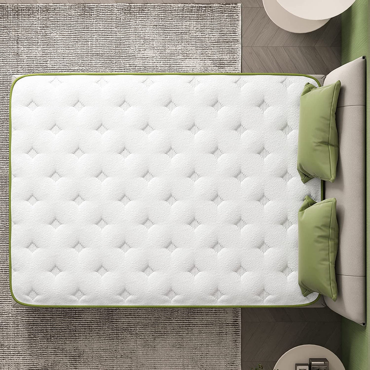 12 Hybrid Twin Mattress Memory Foam with Wrapped Innersprings Medium Firm O595814