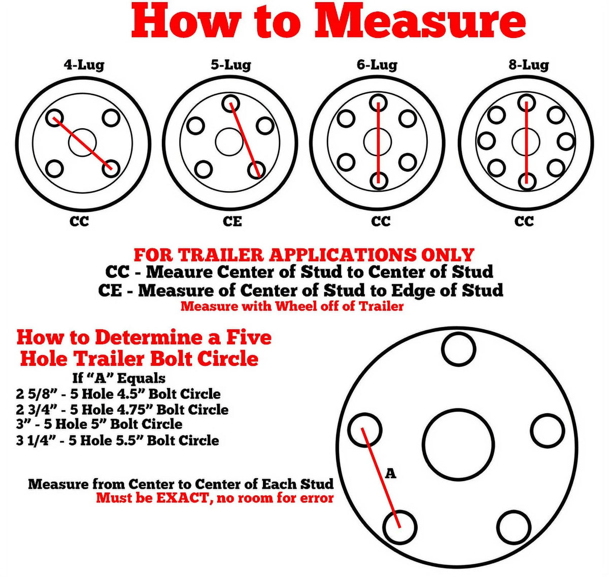 2-Pack Trailer Tire On Rim 4.80-8 4 Lug 6 Ply Galvanized Wheel O3832
