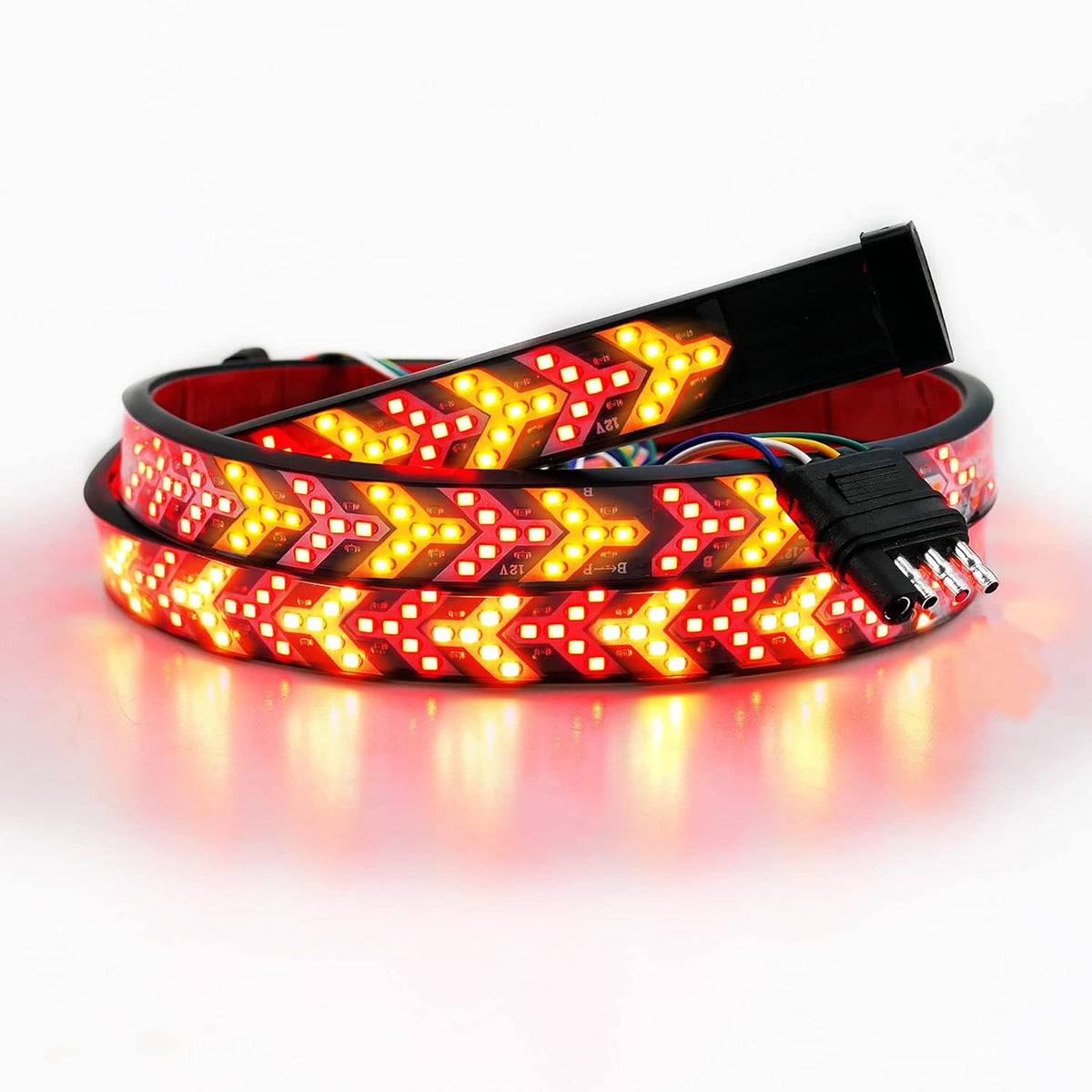 60 Inch 528 LED Tailgate Light Bar with 4-Pin Flat Connector Pack of 2 J943
