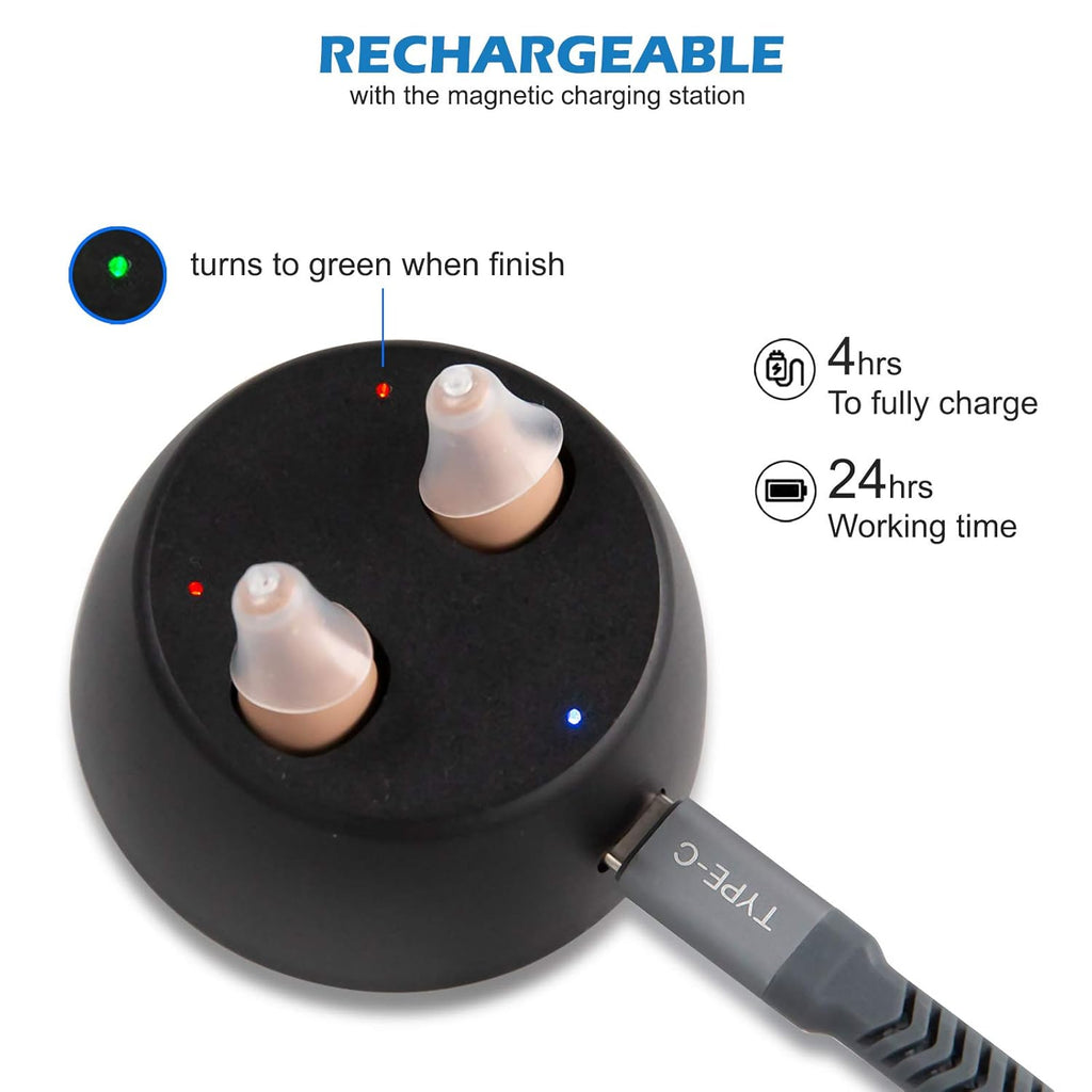 Rechargeable Hearing Amplifier Pair K148317