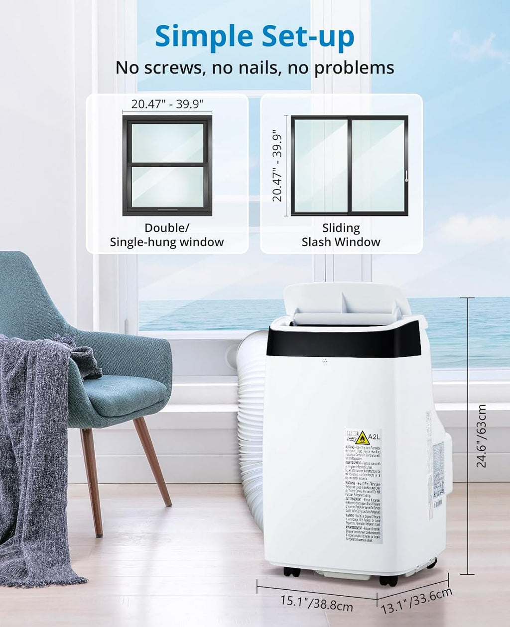 Portable 10000Btu Air Conditioner with Remote Control X579