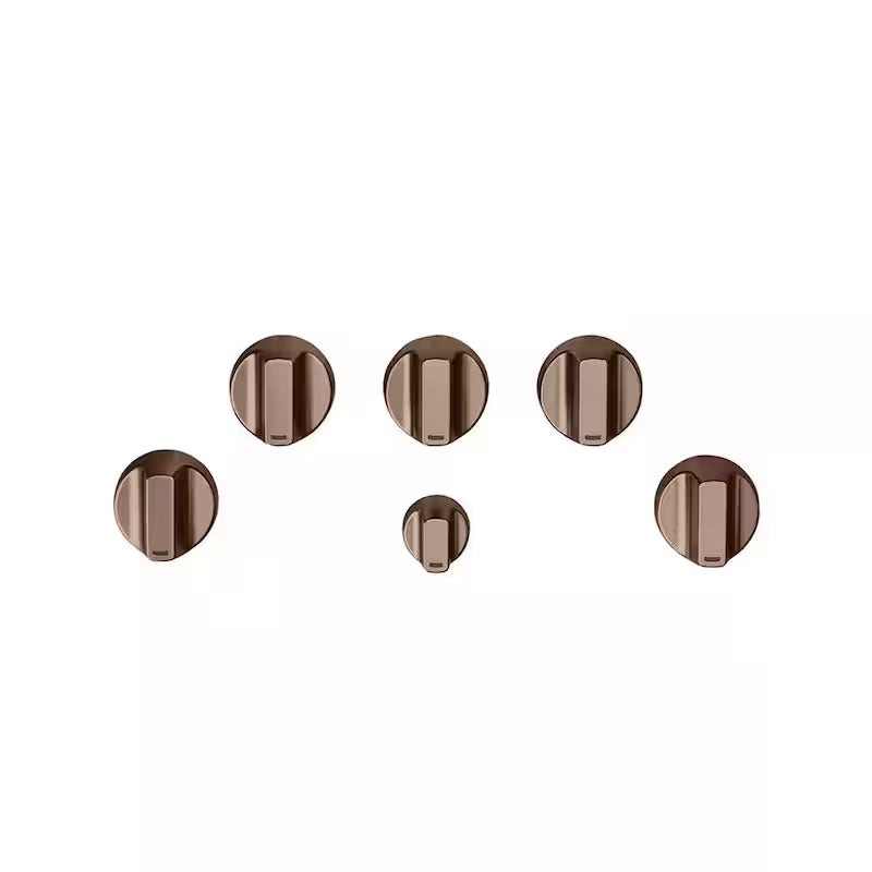 Brushed Copper Gas Cooktop Knob Kit Y391