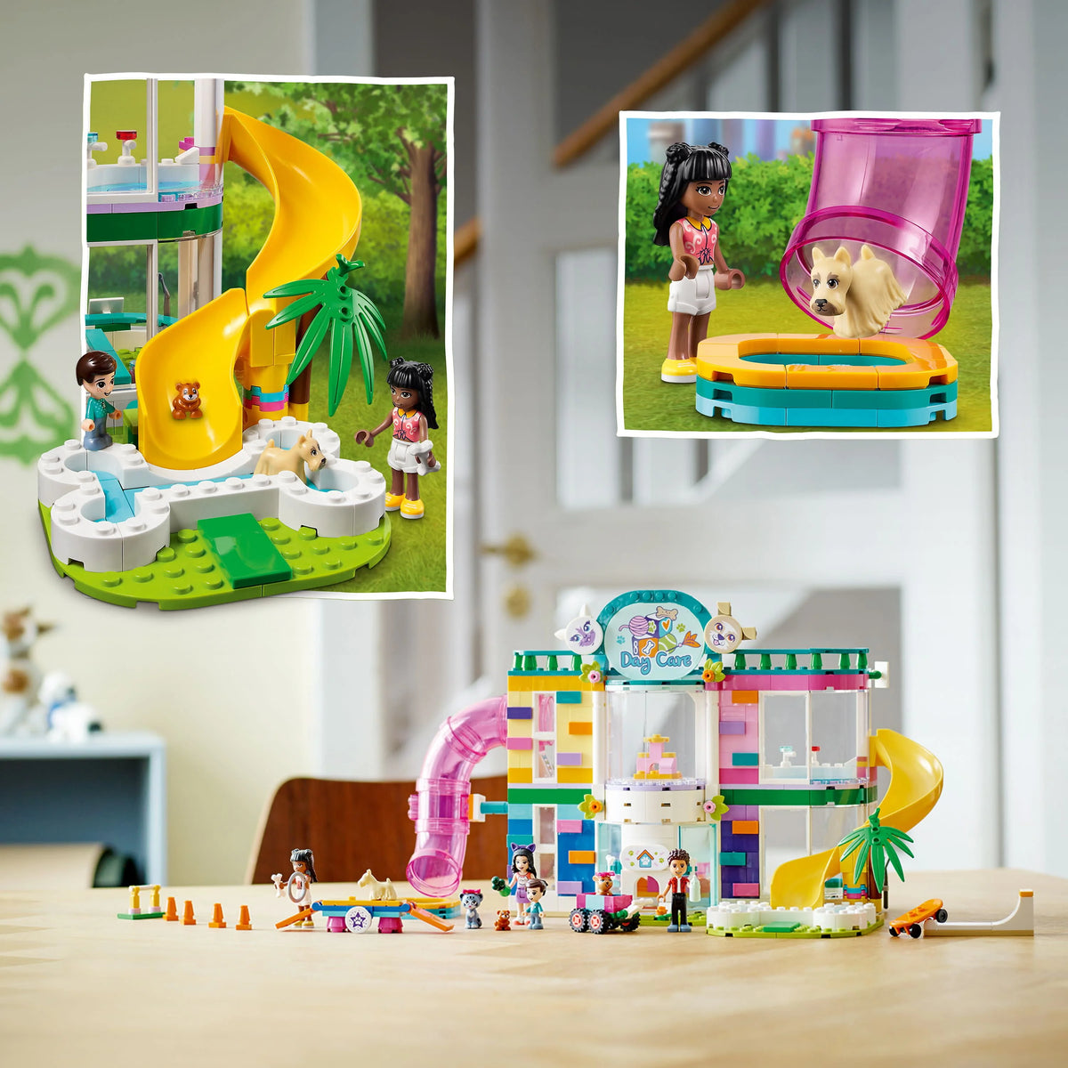 Pet Day-Care Center Animal Set with Doggy Figure & 3 Mini Dolls L89192