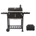 24-inch Charcoal BBQ Grill with Cover, Black W38953