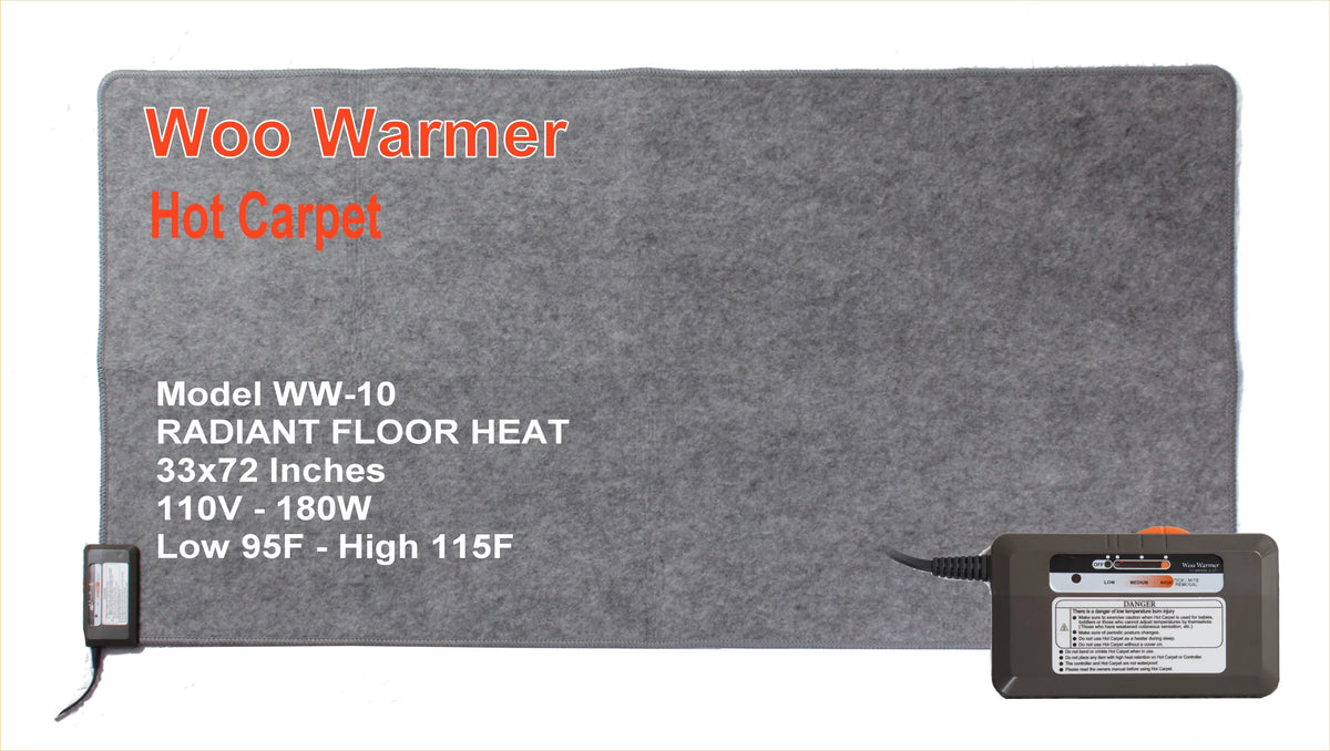 180 watt 33" x 72 inches Carpet Floor Heater V182