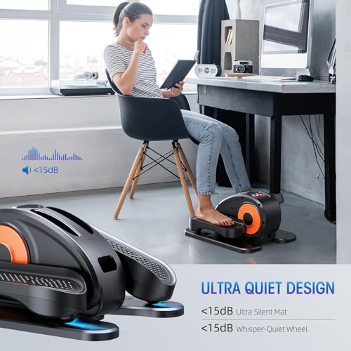 Under Desk Elliptical Machine with 12 Adjustable Speeds N292155