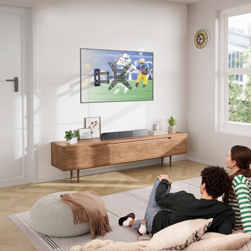 Full Motion TV Monitor Wall Mount Bracket Articulating Arms Swivel Tilt for 13-42 Inch LED LCD Flat Curved Screen TVs H9836