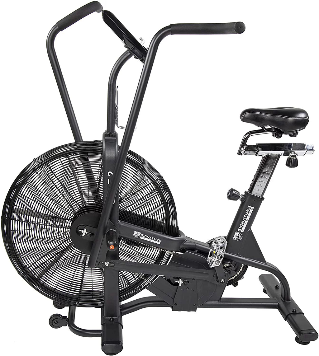 Upright Fan Bike with Adjustable Seat and Handlebars, Black R429827