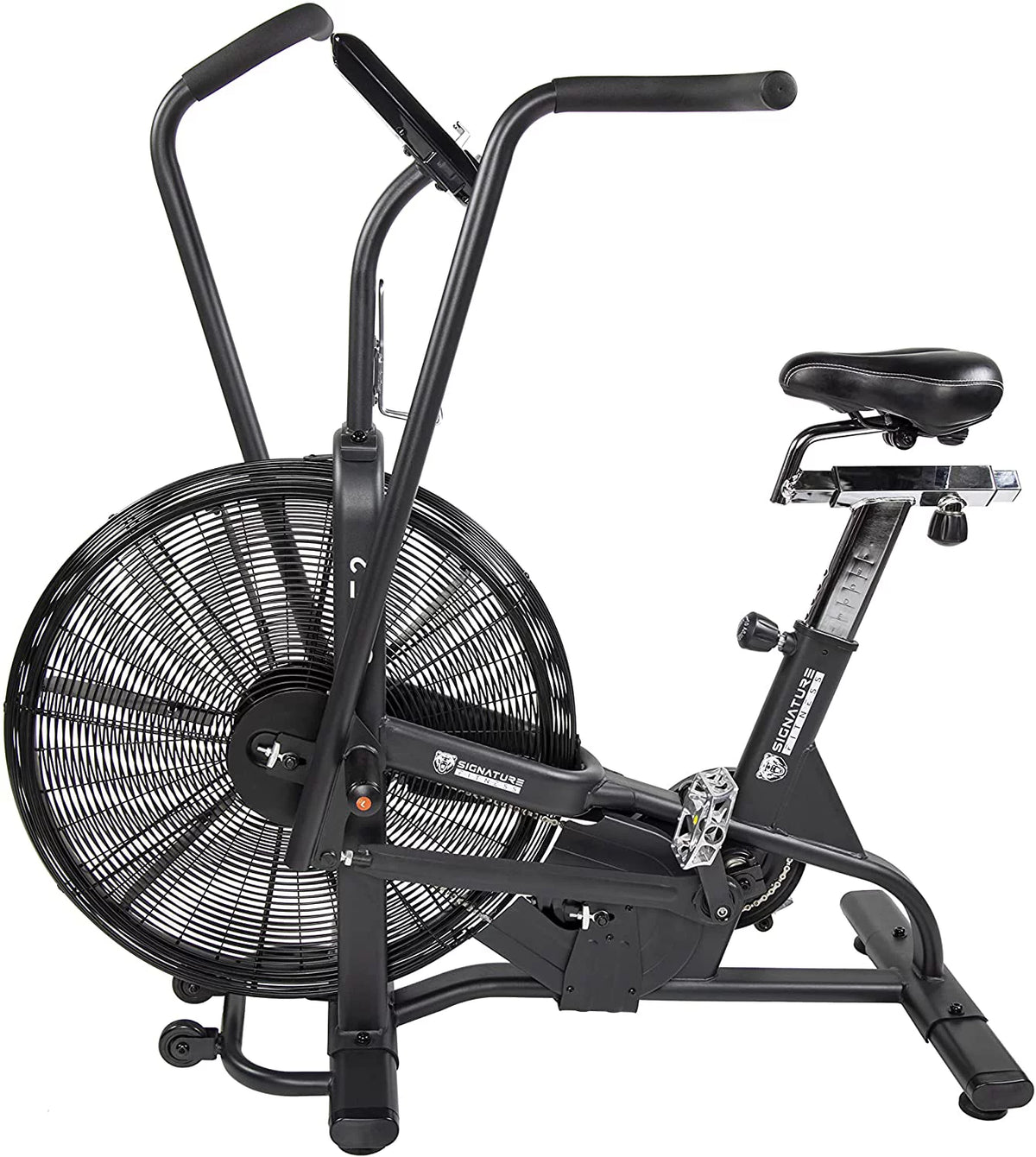 Upright Fan Bike with Adjustable Seat and Handlebars, Black R429827