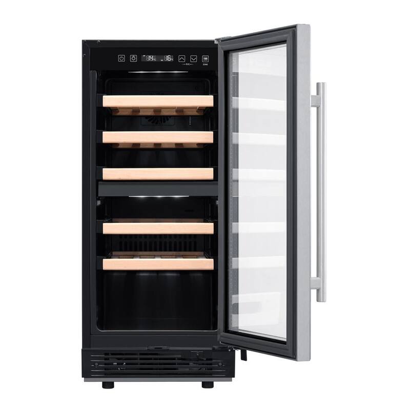 27-Bottle Dual Zone Stainless Steel Wine Cooler W106