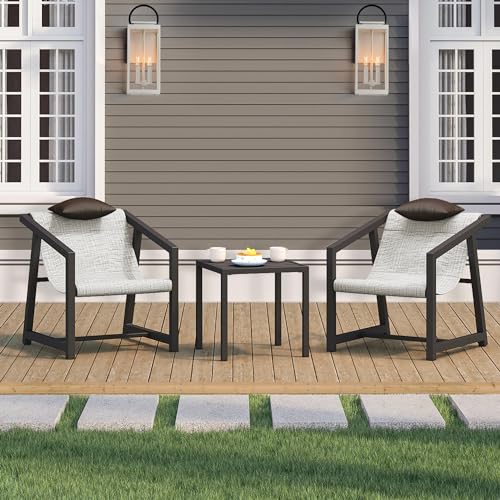 4 Pieces All-Weather Wicker Patio Furniture Set W67797