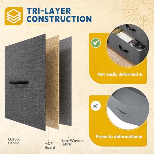 4 Drawer Fabric Dresser A540327