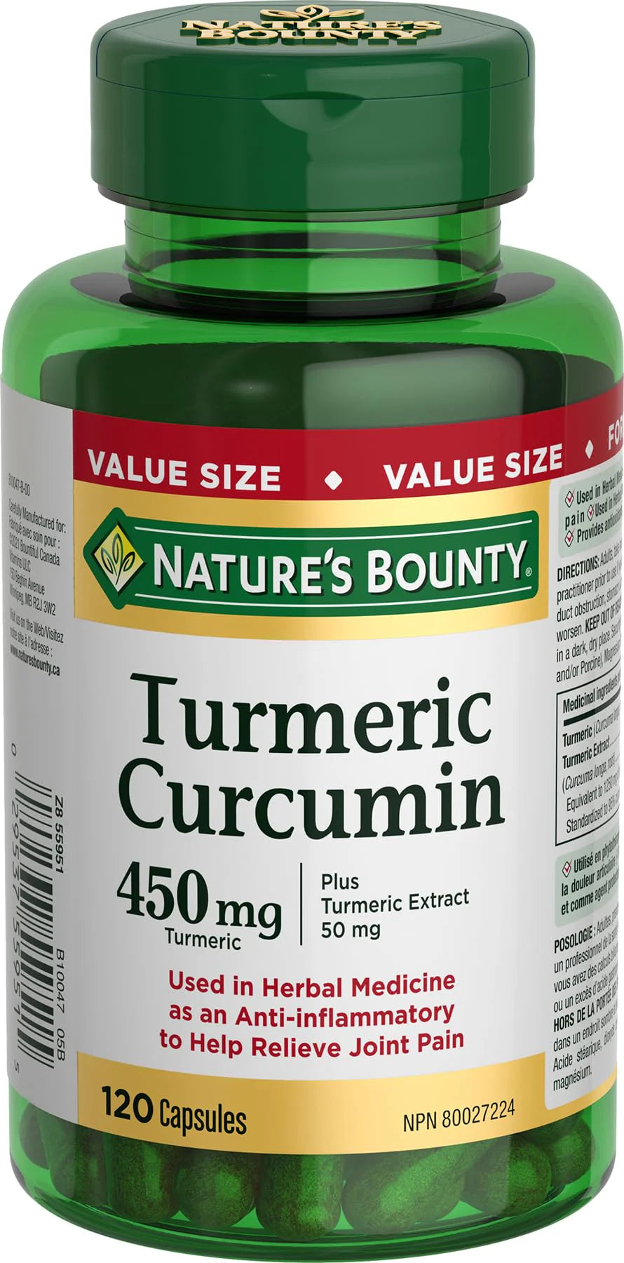 Turmeric Curcumin 450 mg 120 Capsules P911