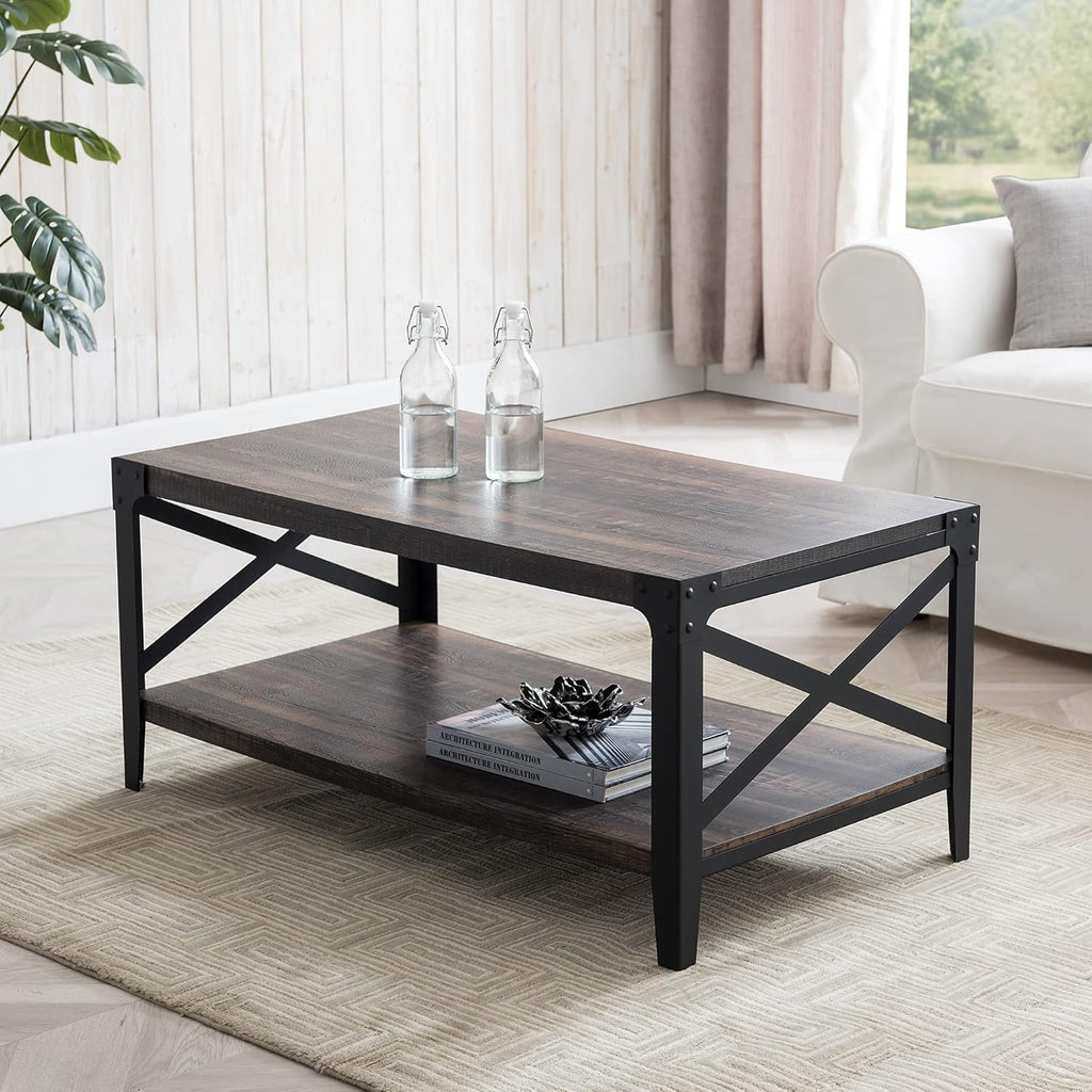 White Rustic Wood TV Stand for 70 Inch TV F9416