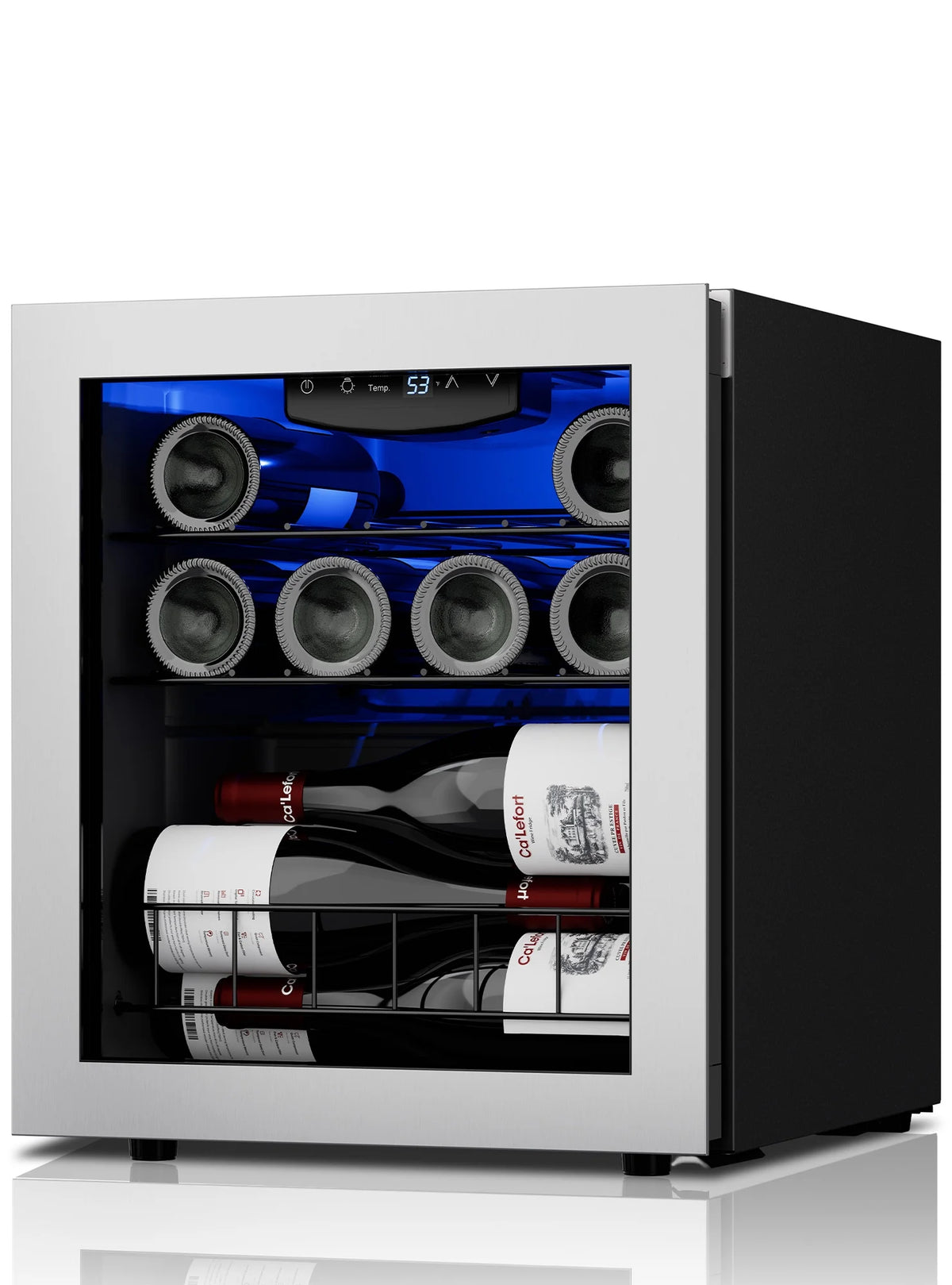 12 Bottle Mini Wine Fridge with Glass Door T6416