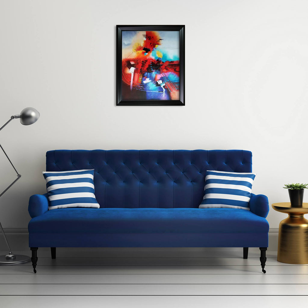 Hand Painted Framed Oil Reproduction on Canvas C7877