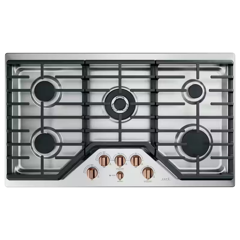 Brushed Copper Gas Cooktop Knob Kit Y391